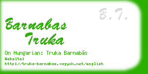 barnabas truka business card