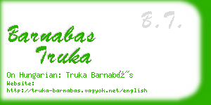 barnabas truka business card